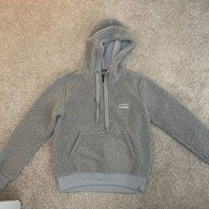 Grey Simply Southern Sherpa Half Zip